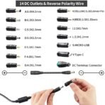 ⁦🔌 شاحنة جوكر متعددة الاستخدامات من 3 إلى 24 فولت – 72 واط / 3 أمبير مع شاشة LED و14 رأس توصيل⁩ - الصورة ⁦3⁩