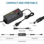 ⁦🔌 شاحنة جوكر متعددة الاستخدامات من 3 إلى 24 فولت – 72 واط / 3 أمبير مع شاشة LED و14 رأس توصيل⁩ - الصورة ⁦2⁩