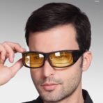 ⁦نظارات Nightglo للقيادة الليلية – حماية عينيك من وهج اللايت ورؤية أوضح في الظلام⁩ - الصورة ⁦6⁩