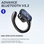 ⁦سماعات Lenovo XT80 الرياضية اللاسلكية – صوت ستيريو عالي الدقة مع شاشة LED وBluetooth 5.3⁩ - الصورة ⁦4⁩