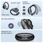⁦سماعات Lenovo XT80 الرياضية اللاسلكية – صوت ستيريو عالي الدقة مع شاشة LED وBluetooth 5.3⁩ - الصورة ⁦5⁩