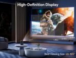 ⁦داتاشو شحن Osoeri OS-RA02 4K محمول بنظام Android مع Netflix رسمي – ضبط تلقائي و400 لومن ANSI⁩ - الصورة ⁦6⁩
