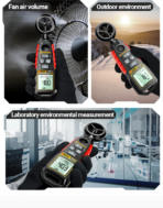 ⁦مقياس سرعة الرياح الرقمي متعدد الوظائف عالي الدقة ANENG GN302 – محمول باليد⁩ - الصورة ⁦2⁩