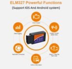 ⁦جهاز فحص أعطال السيارات ELM327 V2.1 OBD2 بتقنية البلوتوث – تشخيص ذكي متوافق مع Android وiOS⁩ - الصورة ⁦4⁩