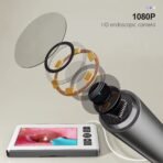 ⁦منظار أذن رقمي بشاشة 4.3 بوصة وكاميرا 1080P لتنظيف آمن ودقيق⁩ - الصورة ⁦7⁩