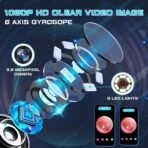 ⁦كاميرا تنظيف الاذن بدقة 1080P – كاميرا فحص وأداة إزالة شمع مقاومة للماء لهواتف iPhone وAndroid⁩ - الصورة ⁦3⁩