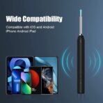 ⁦كاميرا تنظيف الاذن بدقة 1080P – كاميرا فحص وأداة إزالة شمع مقاومة للماء لهواتف iPhone وAndroid⁩ - الصورة ⁦5⁩