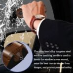 ⁦لوحة عرض رقم الهاتف بتصميم خشبي أنيق للسيارة⁩ - الصورة ⁦2⁩