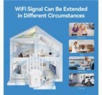 ⁦مقوي وأي فأي 🚀 تغطية Wi-Fi خارقة وسرعة فائقة حتى 1200 ميجابت/ث⁩ - الصورة ⁦3⁩