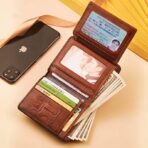 ⁦أناقة رجالية بحماية ذكية
محفظة دانتي الجلدية العمودية بتقنية RFID⁩ - الصورة ⁦4⁩