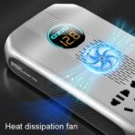 ⁦OZIO K30-S محول طاقة سيارة 300W – شاشة LED ذكية وشحن سريع متعدد المنافذ⁩ - الصورة ⁦5⁩