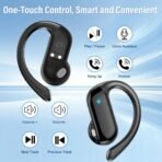 ⁦سماعات بلوتوث مفتوحة الأذن بتقنية Bluetooth 5.4 مع خطافات أذن⁩ - الصورة ⁦4⁩