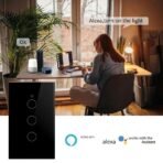 ⁦مفتاح الإضاءة الذكي Tuya Wi-Fi بأربع مفاتيح ولمس ذكي⁩ - الصورة ⁦5⁩