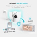 ⁦جهاز مراقبة الأطفال ieGeek مع كاميرا ذكية وشاشة 5 بوصات⁩ - الصورة ⁦2⁩