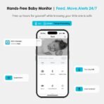 ⁦جهاز مراقبة الأطفال ieGeek مع كاميرا ذكية وشاشة 5 بوصات⁩ - الصورة ⁦6⁩