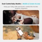 ⁦جهاز مراقبة الأطفال ieGeek مع كاميرا ذكية وشاشة 5 بوصات⁩ - الصورة ⁦5⁩