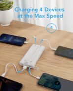 ⁦باور بانك VRURC بسعة 20000mAh مع كابلات مدمجة وشحن سريع⁩ - الصورة ⁦2⁩
