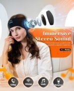 ⁦NAVLY | سماعات نوم بعصابة رأس لاسلكية لراحة واسترخاء طوال الليل⁩ - الصورة ⁦3⁩