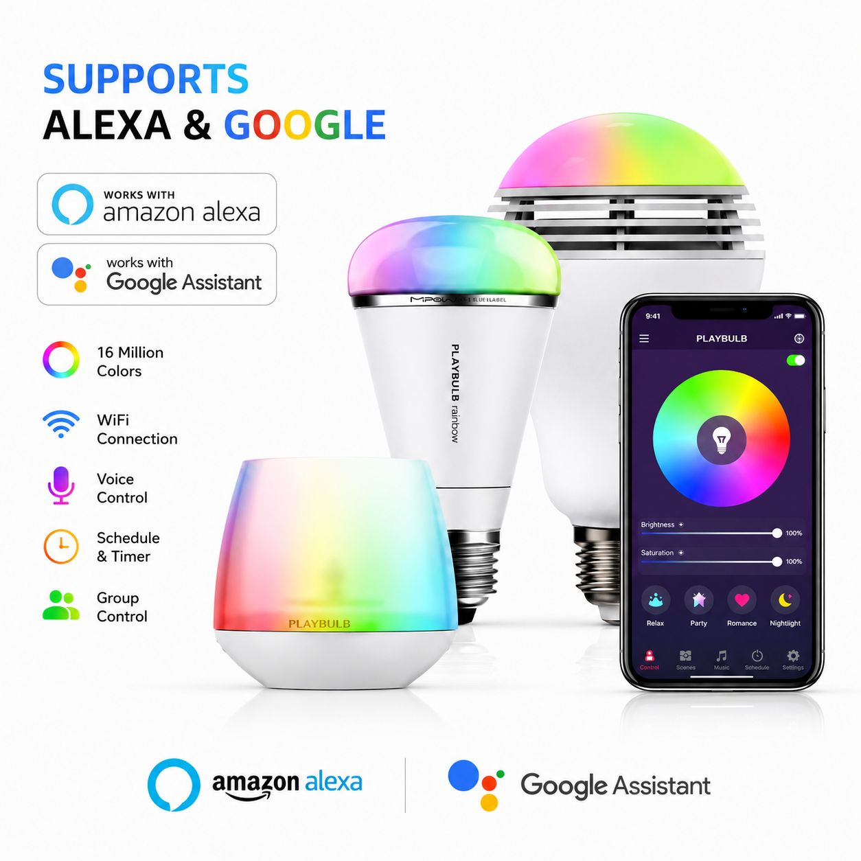722b1a0d-58f3-4e88-b3b4-a954b8a630d6 مصابيح LED ذكية مع مكبر صوت بلوتوث – إضاءة وموسيقى في جهاز واحد - الصورة 1