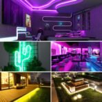 ⁦شريط إضاءة LED نيون مرن من Luxonic (RGB) بطول 3 أمتار⁩ - الصورة ⁦5⁩
