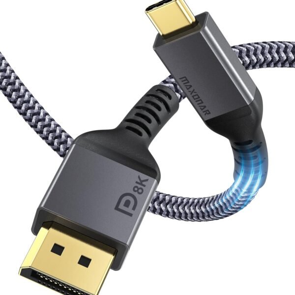 كابل Maxonar USB-C إلى DisplayPort – أداء احترافي للشاشات عالية التحديث