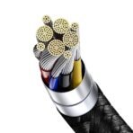 ⁦كابل Baseus USB-C إلى USB-C (2 متر) – شحن سريع مع شاشة رقمية ذكية⁩ - الصورة ⁦5⁩