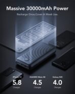 ⁦بنك الطاقة Veger 30000mAh – شحن سريع وسعة كبيرة⁩ - الصورة ⁦5⁩