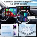 ⁦محول CarPlay اللاسلكي 2 في 1 للسيارات – يدعم Apple CarPlay وAndroid Auto⁩ - الصورة ⁦4⁩