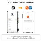 ⁦كمبيوتر الدراجة XOSS G+ GPS الذكي مع مستشعري السرعة وتقنية ANT⁩ - الصورة ⁦4⁩