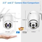 ⁦كاميرا مراقبة Riiai WiFi PTZ الخارجية اللاسلكية بدقة Full HD 1080P⁩ - الصورة ⁦6⁩