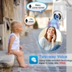⁦كاميرا مراقبة Riiai WiFi PTZ الخارجية اللاسلكية بدقة Full HD 1080P⁩ - الصورة ⁦4⁩