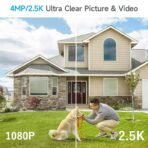 ⁦كاميرا مراقبة Xvim بالطاقة الشمسية بدقة 4MP Quad HD⁩ - الصورة ⁦3⁩