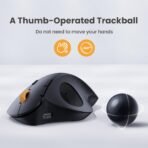 ⁦ماوس ProtoArc EM04 Trackball اللاسلكي المريح والقابل لإعادة الشحن⁩ - الصورة ⁦6⁩