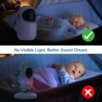 ⁦جهاز مراقبة الأطفال TakTark Baby Monitor بشاشة 4.3 بوصة وكاميرا دوارة⁩ - الصورة ⁦6⁩