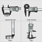 ⁦فرجار Kynup الرقمي 6 بوصات / 150 مم بشاشة LCD كبيرة⁩ - الصورة ⁦3⁩