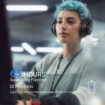 ⁦سماعات Uliptz اللاسلكية فوق الأذن ببلوتوث 6.0 وصوت ستيريو عالي الدقة⁩ - الصورة ⁦4⁩