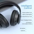 ⁦سماعات Uliptz اللاسلكية فوق الأذن ببلوتوث 6.0 وصوت ستيريو عالي الدقة⁩ - الصورة ⁦3⁩