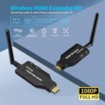 ⁦مرسل ومستقبل HDMI لاسلكي 5.8G بدقة 1080P ومدى يصل إلى 100 متر⁩ - الصورة ⁦4⁩