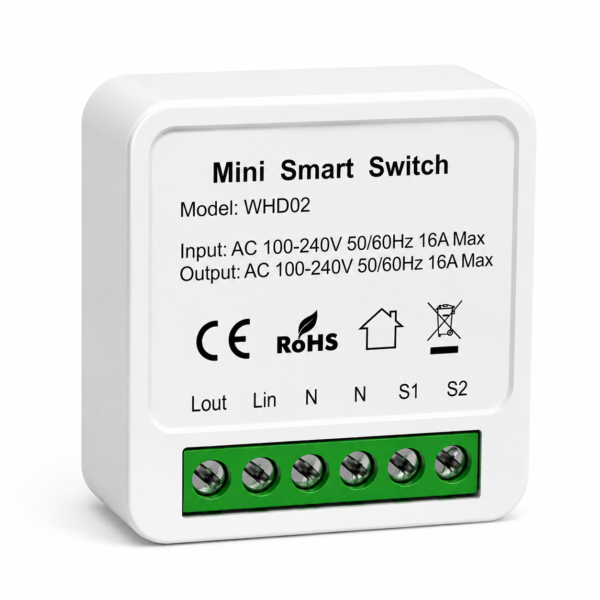 Mini Smart Switch WHD02 – مفتاح ذكي 16A