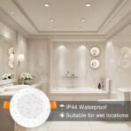 ⁦طقم 4 مصابيح LED سقفية غائرة RGBW⁩ - الصورة ⁦3⁩