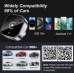 ⁦محول Wireless CarPlay وAndroid Auto 2 في 1

محول لاسلكي عملي يحوّل نظام Apple CarPlay وAndroid Auto السلكي في السيارة إلى اتصال لاسلكي، مع اتصال تلقائي عند تشغيل السيارة وتصميم Plug & Play لسهولة الاستخدام⁩ - الصورة ⁦6⁩