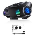 Q28 كاميرا خوذة دراجات نارية 1080P مع Bluetooth 5.3 وWi-Fi