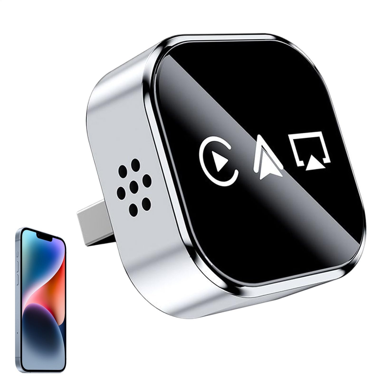 2026/09/1000256013.jpg محول USB لاسلكي 3 في 1 لـ CarPlay وAndroid Auto وAirPlay - الصورة 1