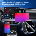 ⁦محول USB لاسلكي 3 في 1 لـ CarPlay وAndroid Auto وAirPlay⁩ - الصورة ⁦6⁩