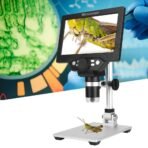 ⁦مجهر رقمي LCD بدقة 12MP وشاشة 7 بوصة وتكبير حتى 1200X⁩ - الصورة ⁦2⁩