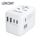 محول السفر العالمي Lencent GaN III بقوة 65W مع شحن سريع