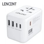 محول السفر العالمي Lencent GaN III بقوة 65W مع شحن سريع