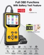 ⁦جهاز فحص أعطال السيارات MOTOPOWER MP69033 Pro OBD2 – قارئ أكواد الأعطال واختبار البطارية⁩ - الصورة ⁦6⁩