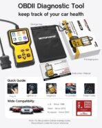 ⁦جهاز فحص أعطال السيارات MOTOPOWER MP69033 Pro OBD2 – قارئ أكواد الأعطال واختبار البطارية⁩ - الصورة ⁦5⁩