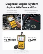 ⁦جهاز فحص أعطال السيارات MOTOPOWER MP69033 Pro OBD2 – قارئ أكواد الأعطال واختبار البطارية⁩ - الصورة ⁦4⁩